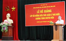 Lễ bế giảng Lớp bồi dưỡng kiến thức quản lý Nhà nước chương trình Chuyên viên